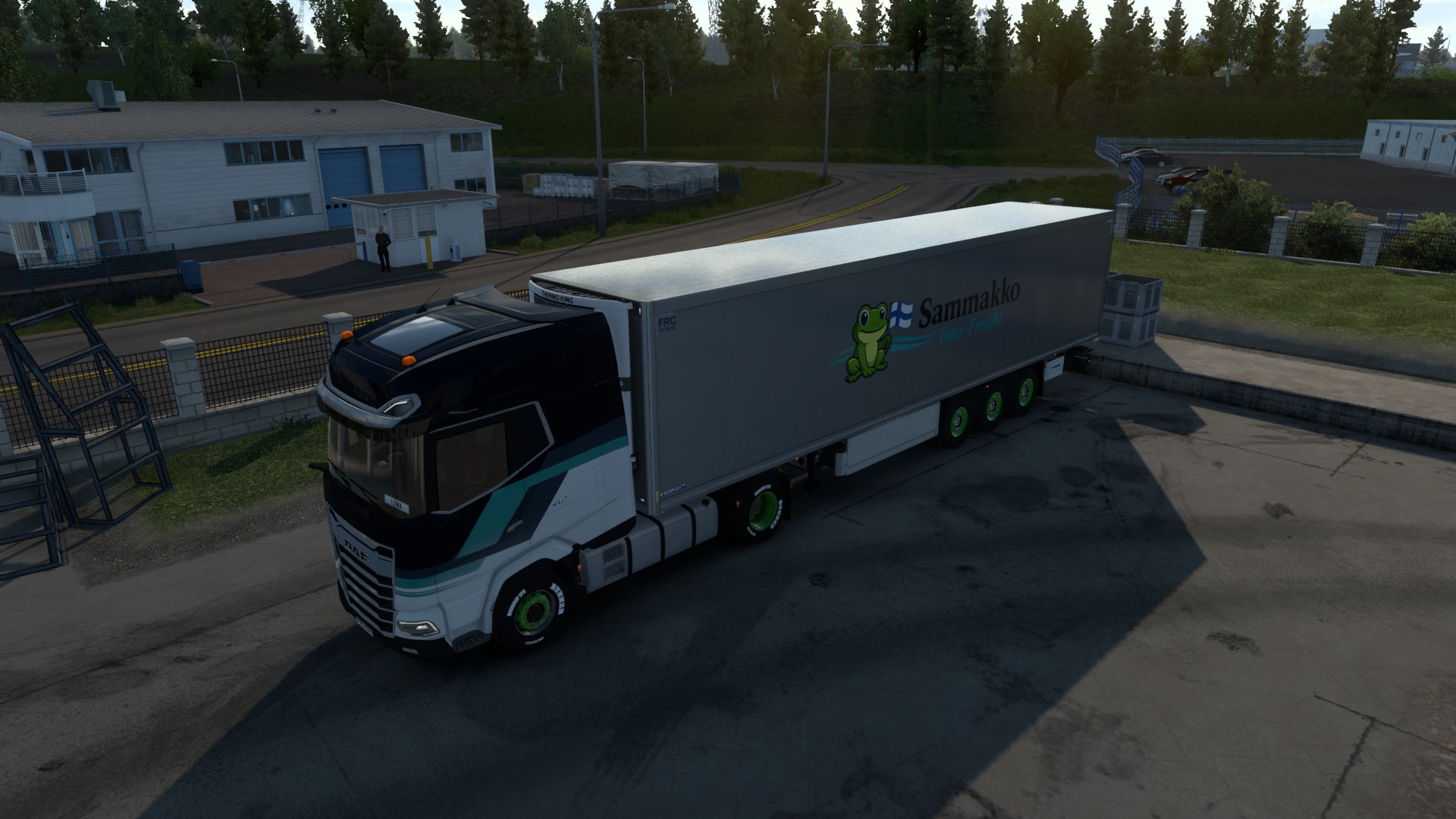 Sammakko truck travelling through Europe