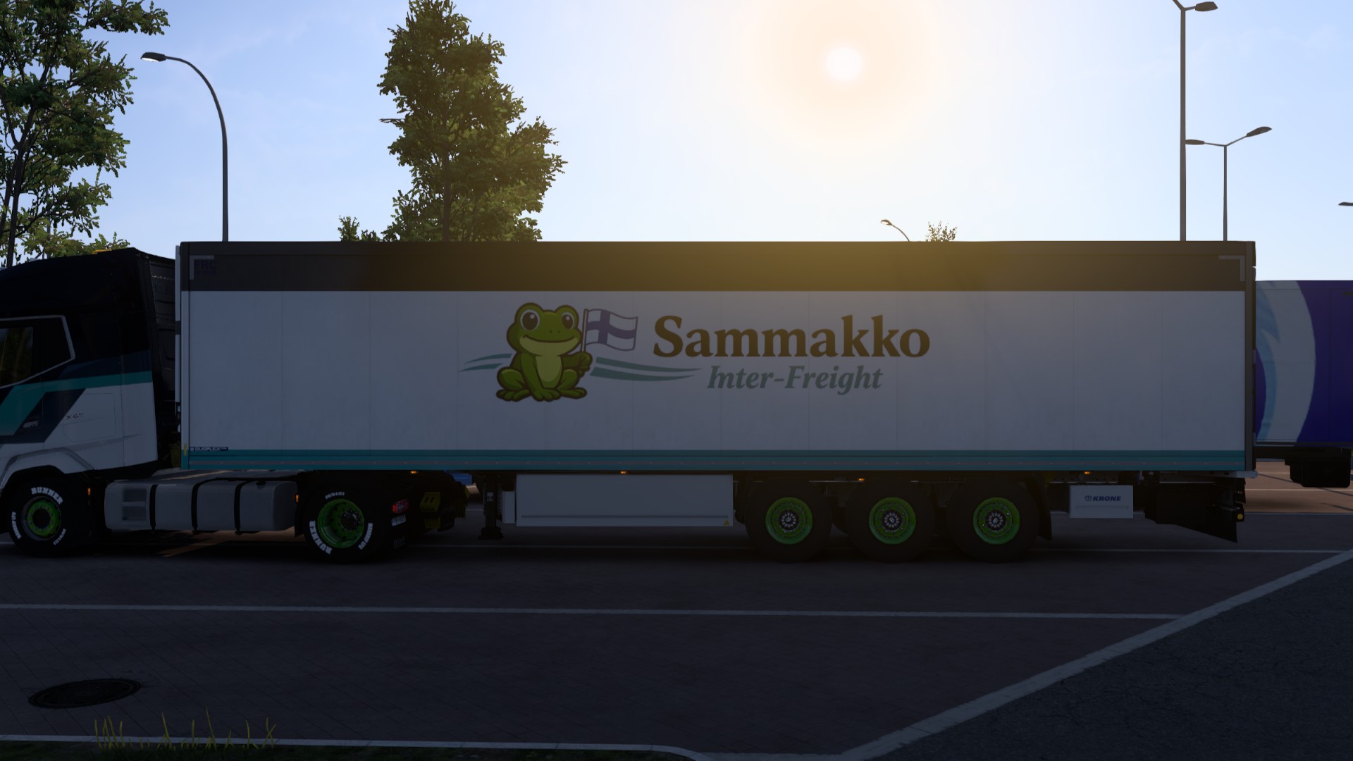 Sammakko truck at a loading area